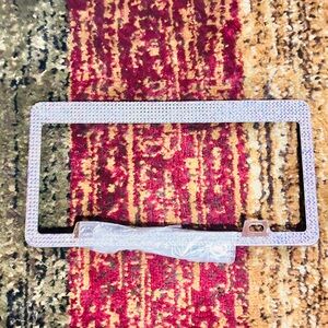 Elegant Silver Rhinestone Phone Cover